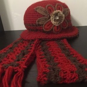 Red hat and scarf
